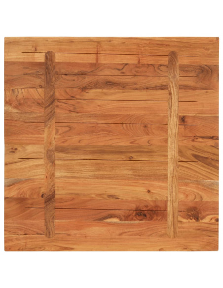 Piano per Tavolo 80x80x3,8 cm Quadrato Legno Massello di Acacia