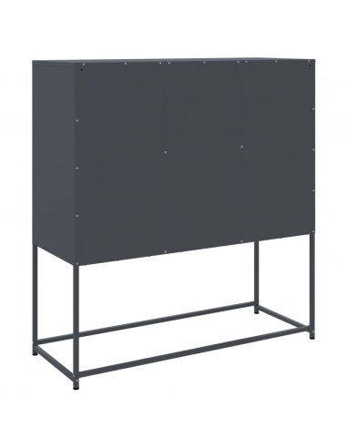 Credenza Antracite 100,5x39x107 cm in Acciaio