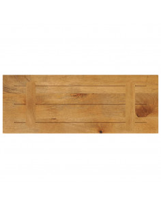 Piano per Tavolo 90x20x3,8 cm Rettangolare Legno Massello Mango