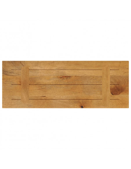 Piano per Tavolo 90x20x3,8 cm Rettangolare Legno Massello Mango