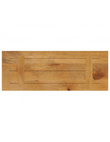 Piano per Tavolo 90x30x3,8 cm Rettangolare Legno Massello Mango