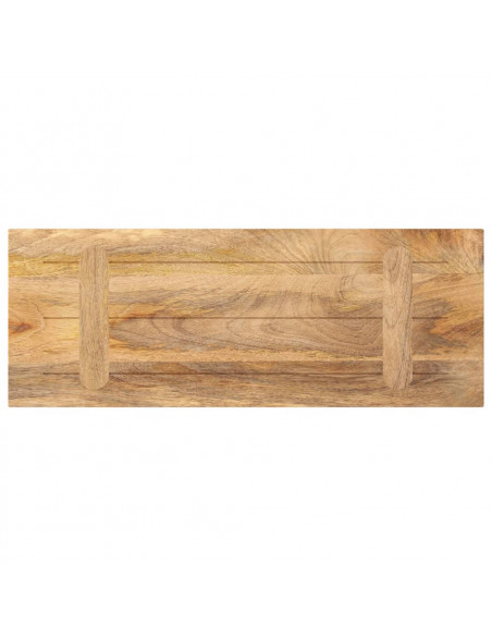 Piano per Tavolo 90x40x2,5 cm Rettangolare Legno Massello Mango