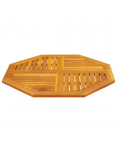 Piano per Tavolo 90x90x2,2 cm Ottagonale Legno Massello Acacia