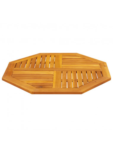 Piano per Tavolo 90x90x2,2 cm Ottagonale Legno Massello Acacia