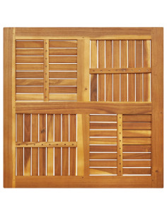 Piano per Tavolo 90x90x2,2 cm Quadrato Legno Massello di Faggio