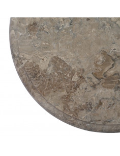 Piano per Tavolo Grigio Ø40x2,5 cm in Marmo