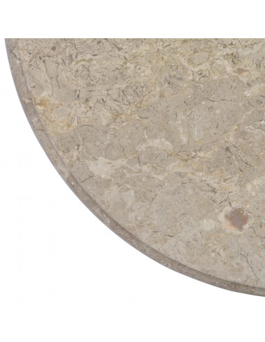 Piano per Tavolo Grigio Ø60x2,5 cm in Marmo