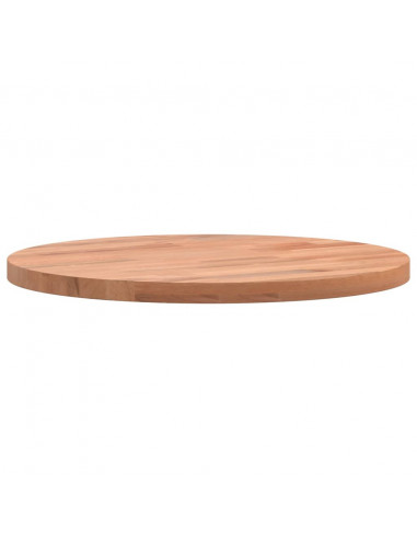 Piano per Tavolo Ø30x1,5 cm Rotondo in Legno Massello di Faggio
