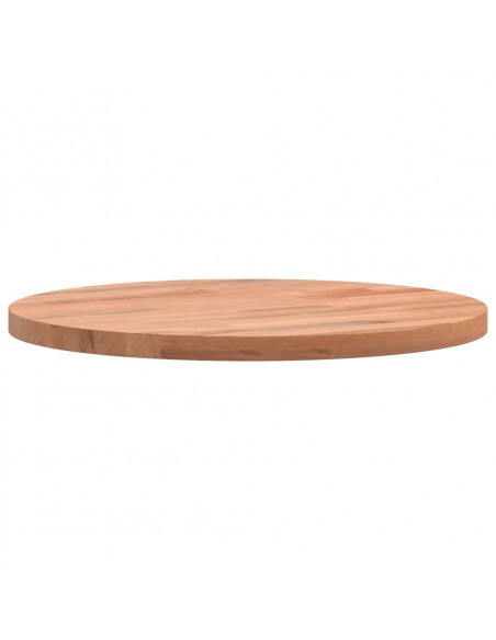 Piano per Tavolo Ø30x1,5 cm Rotondo in Legno Massello di Faggio
