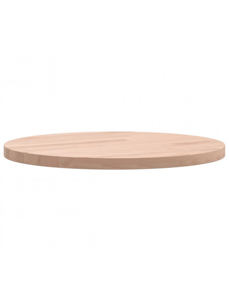 Piano per Tavolo Ø30x1,5 cm Rotondo in Legno Massello di Faggio