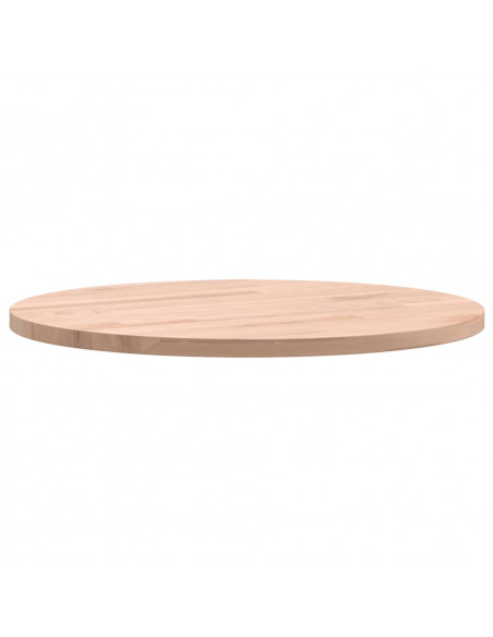 Piano per Tavolo Ø40x1,5 cm Rotondo in Legno Massello di Faggio