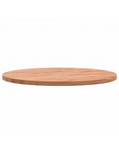 Piano per Tavolo Ø40x1,5 cm Rotondo in Legno Massello di Faggio