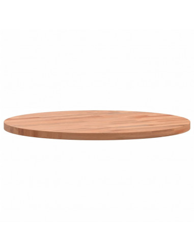 Piano per Tavolo Ø40x1,5 cm Rotondo in Legno Massello di Faggio