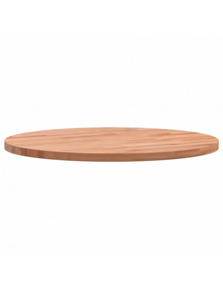 Piano per Tavolo Ø40x1,5 cm Rotondo in Legno Massello di Faggio
