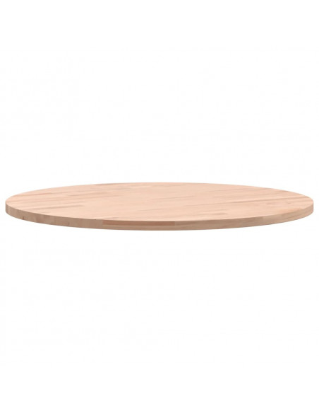 Piano per Tavolo Ø50x1,5 cm Rotondo in Legno Massello di Faggio