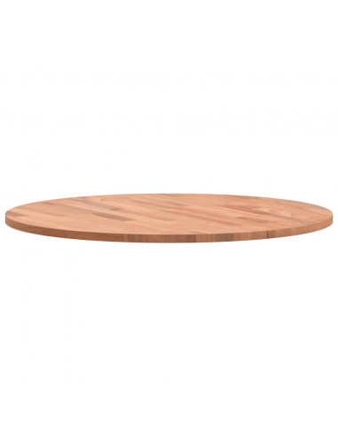 Piano per Tavolo Ø60x1,5 cm Rotondo in Legno Massello di Faggio