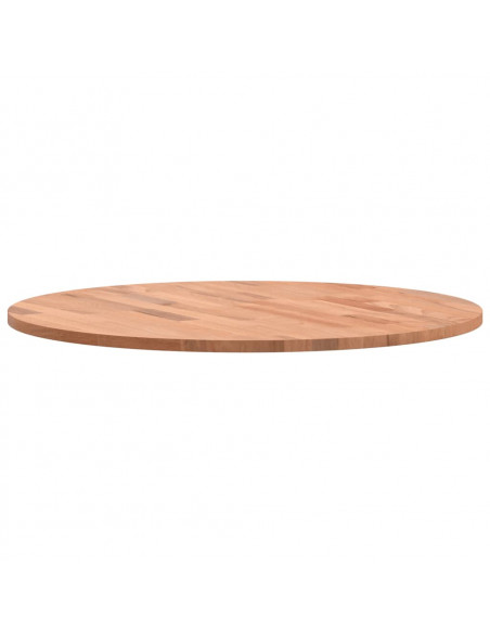 Piano per Tavolo Ø60x1,5 cm Rotondo in Legno Massello di Faggio