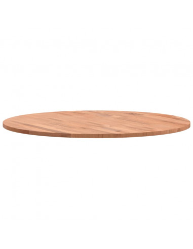 Piano per Tavolo Ø70x1,5 cm Rotondo in Legno Massello di Faggio