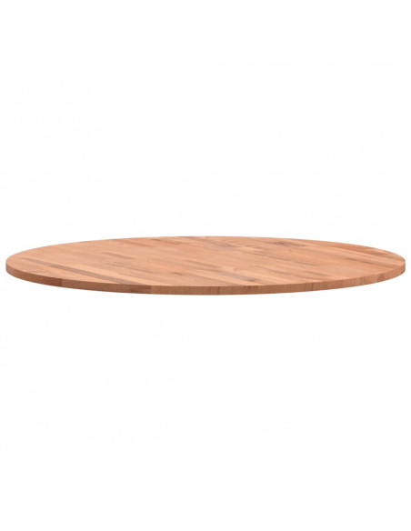 Piano per Tavolo Ø70x1,5 cm Rotondo in Legno Massello di Faggio