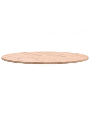 Piano per Tavolo Ø70x1,5 cm Rotondo in Legno Massello di Faggio