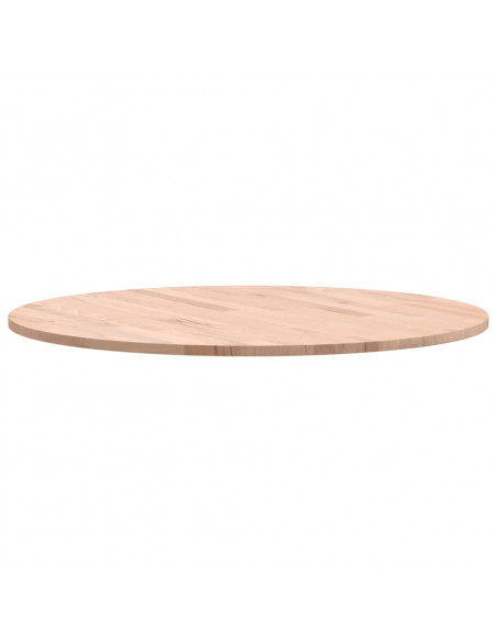 Piano per Tavolo Ø70x1,5 cm Rotondo in Legno Massello di Faggio