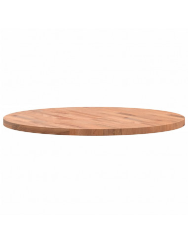 Piano per Tavolo Ø70x2,5 cm Rotondo in Legno Massello di Faggio