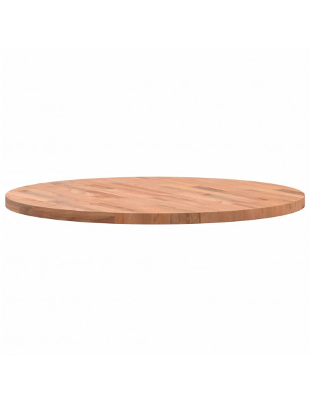 Piano per Tavolo Ø70x2,5 cm Rotondo in Legno Massello di Faggio