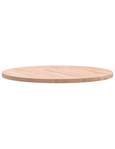 Piano per Tavolo Ø70x2,5 cm Rotondo in Legno Massello di Faggio