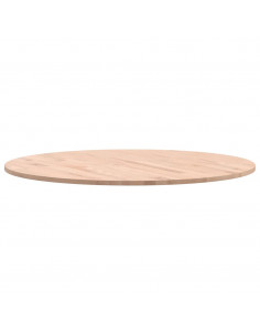 Piano per Tavolo Ø80x1,5 cm Rotondo in Legno Massello di Faggio