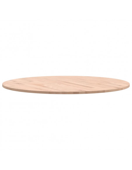 Piano per Tavolo Ø80x1,5 cm Rotondo in Legno Massello di Faggio