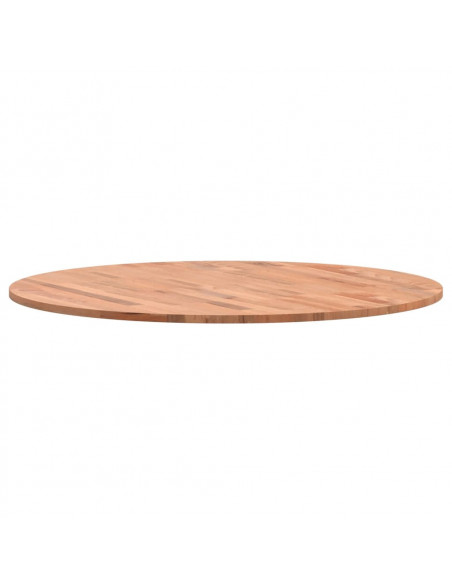 Piano per Tavolo Ø80x1,5 cm Rotondo in Legno Massello di Faggio