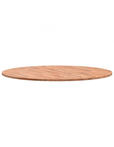 Piano per Tavolo Ø90x1,5 cm Rotondo in Legno Massello di Faggio