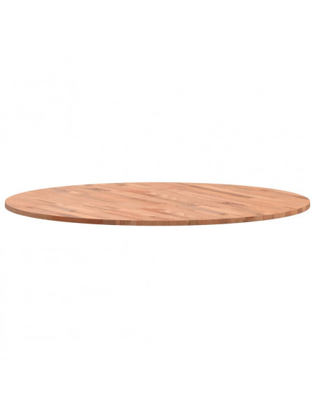 Piano per Tavolo Ø90x1,5 cm Rotondo in Legno Massello di Faggio