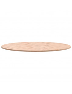 Piano per Tavolo Ø90x1,5 cm Rotondo in Legno Massello di Faggio