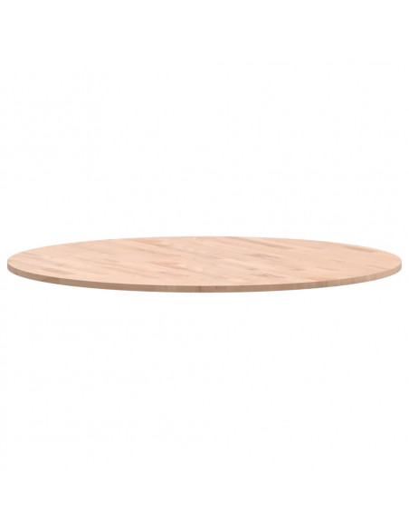 Piano per Tavolo Ø90x1,5 cm Rotondo in Legno Massello di Faggio