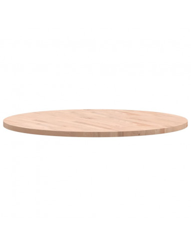 Piano per Tavolo Ø90x2,5 cm Rotondo in Legno Massello di Faggio