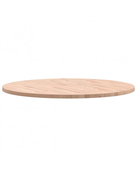 Piano per Tavolo Ø90x2,5 cm Rotondo in Legno Massello di Faggio