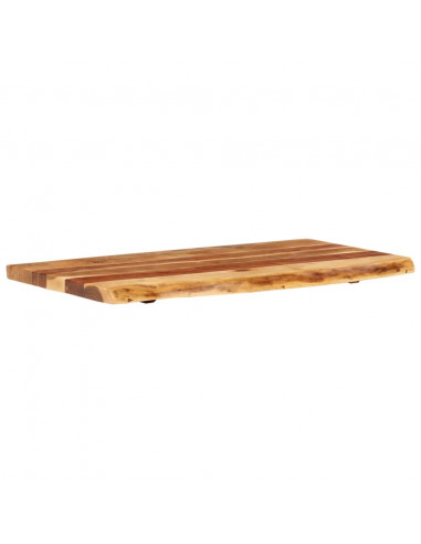 Piano per Vanità Bagno in Massello di Acacia 100x52x3,8 cm