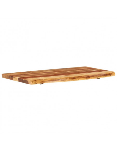 Piano per Vanità Bagno in Massello di Acacia 100x52x3,8 cm