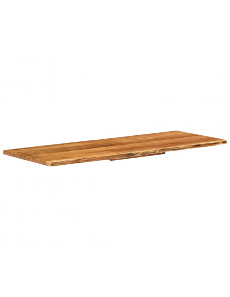Piano per Vanità Bagno in Massello di Acacia 140x52x2,5 cm