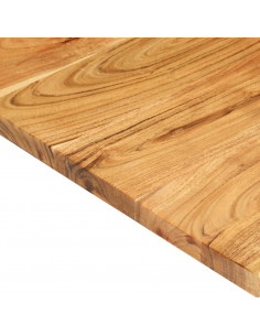 Piano per Vanità Bagno in Massello di Acacia 80x52x2,5 cm