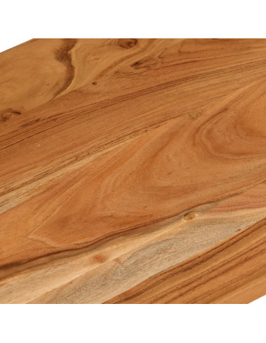 Piano Scrivania 140x50x2,5cm Rettangolare Legno Massello Acacia