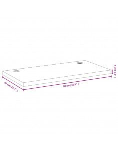 Piano Scrivania 80x40x4 cm in Bambù