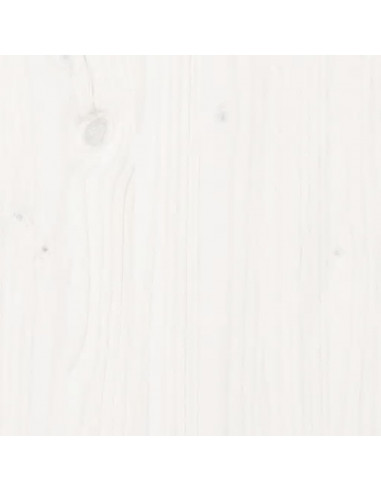 Piano Scrivania Bianco 100x60x2,5 cm in Legno Massello di Pino