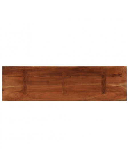 Piano Tavolo 100x40x2,5 cm Rettangolare in Massello di Recupero