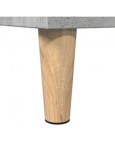 Armadietto da Bagno Grigio Cemento 30x30x100 cm in Truciolato