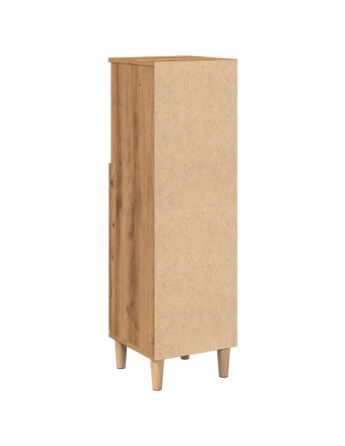 Armadietto da Bagno Rovere Artigianale 30x30x100 cm Truciolato