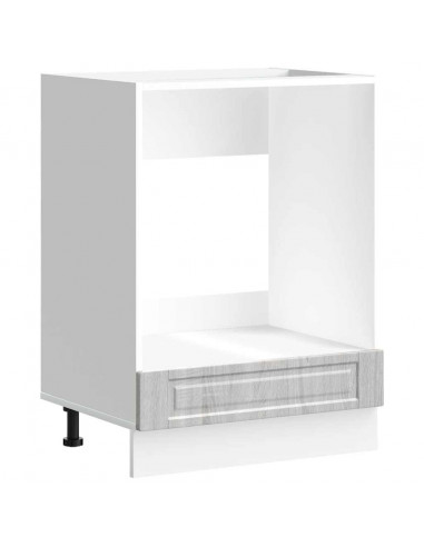 Armadio per Forno Porto Grigio Sonoma in Legno Multistrato