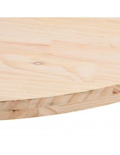 Piano Tavolo 100x50x2,5 cm in Legno Massello di Pino Ovale