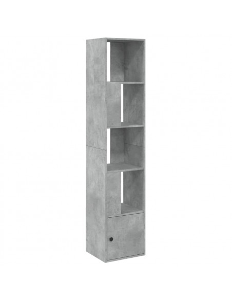 Libreria Grigio Cemento 40x36x189 cm in Legno Multistrato